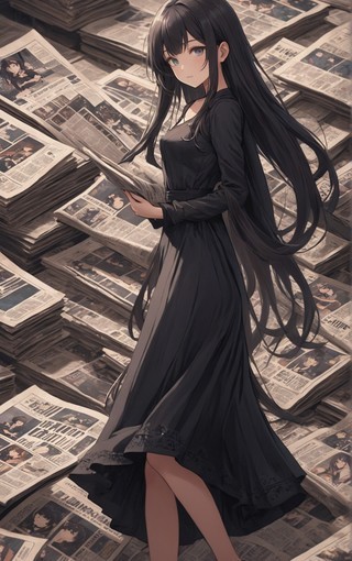 好看长发黑色裙子女孩动漫美女壁纸 (2).jpg