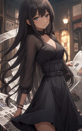 好看长发黑色裙子女孩动漫美女壁纸 (6).jpg