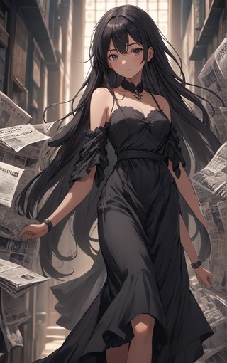 好看长发黑色裙子女孩动漫美女壁纸 (10).jpg